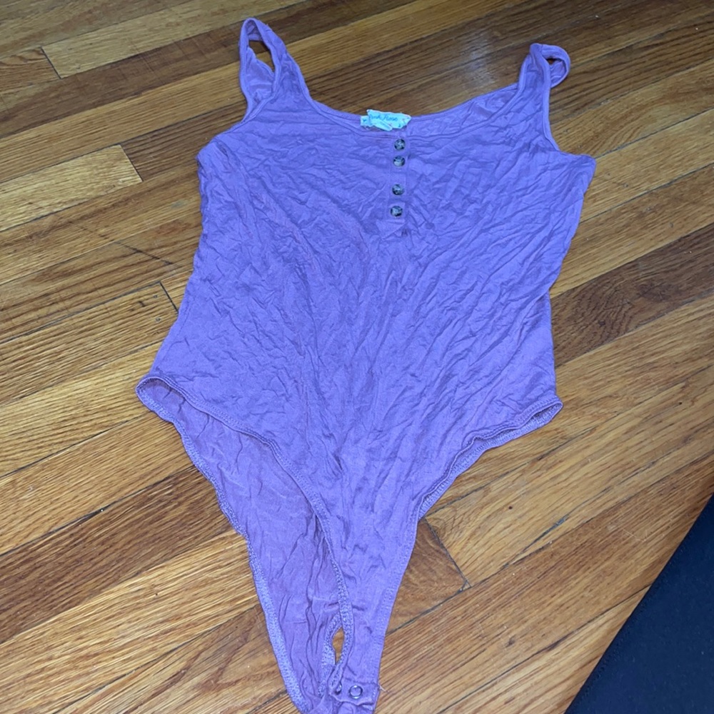 Bodysuit | Pink Rose | Size - M | Color - Purple